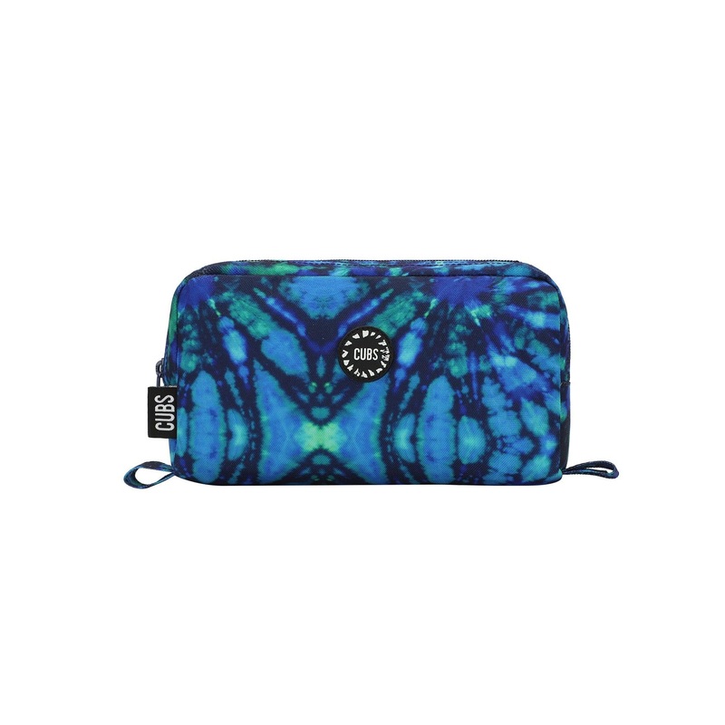 Cubs Deep Blue Tie Dye Pencil Case