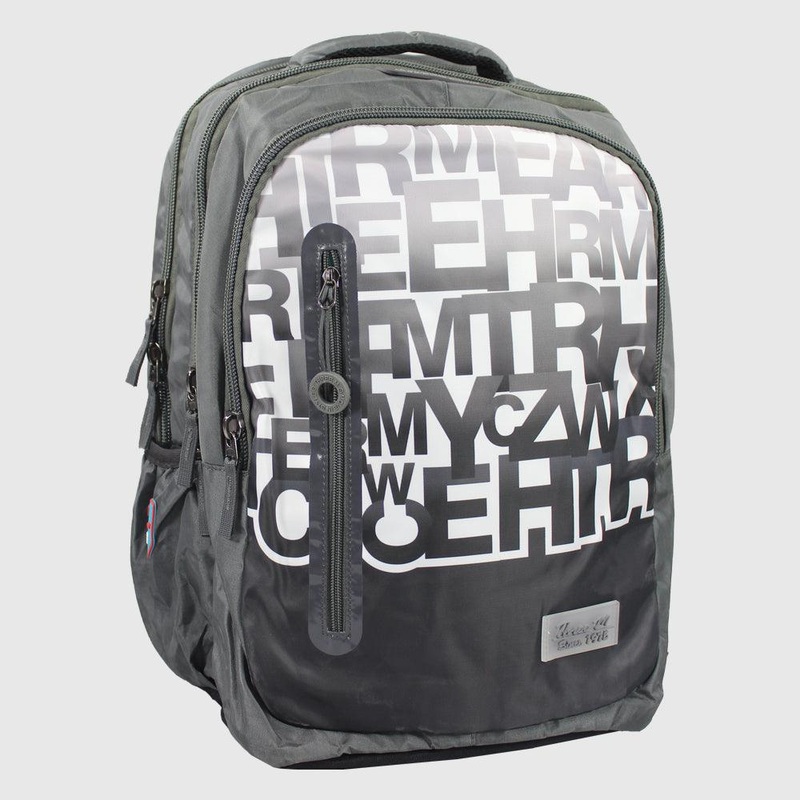 Grey 18 Inches Backpack