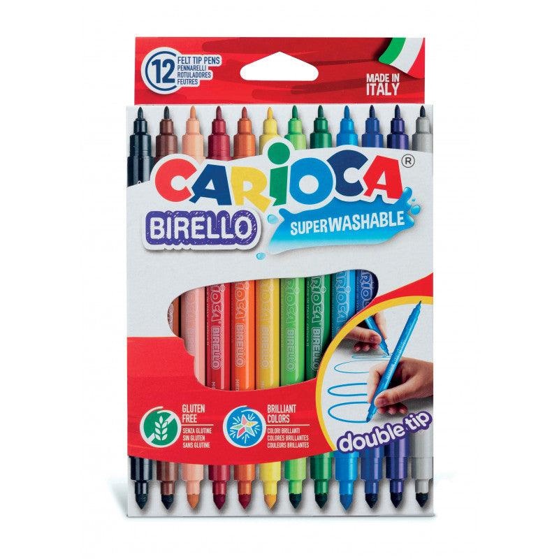 Carioca Double Tip Colors Birelllo  12 PCS