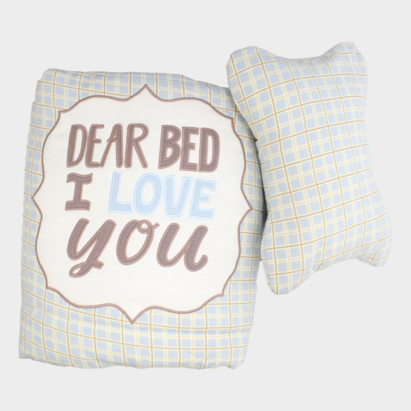 Dear Bed, I Love You Baby Blanket + Pillow