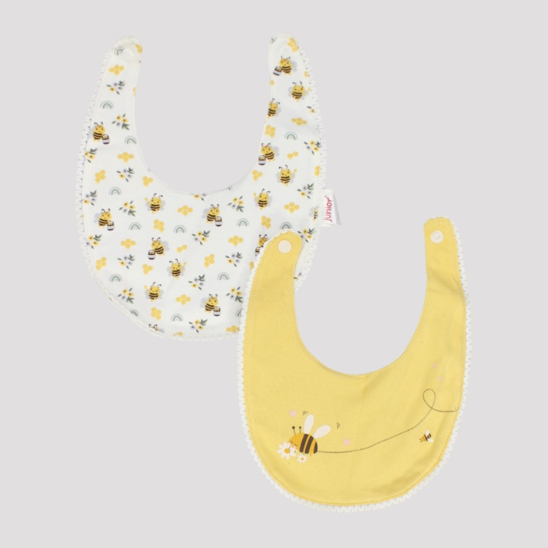 Little Bees Bib (Pack Of 2)