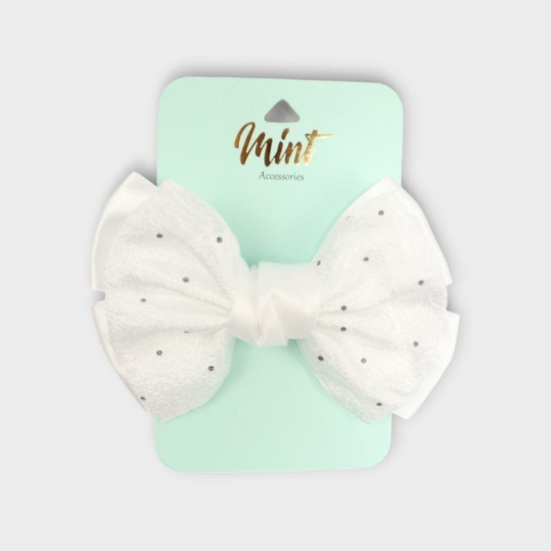 White Hair Band With A Bow