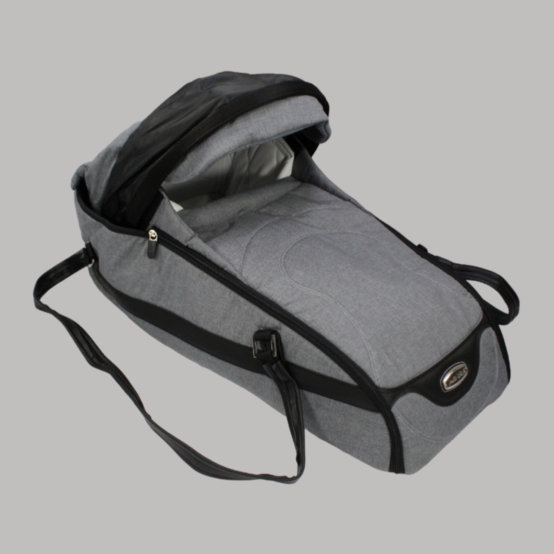 Petit Bebe Premium Carry Cot – Grey/Black