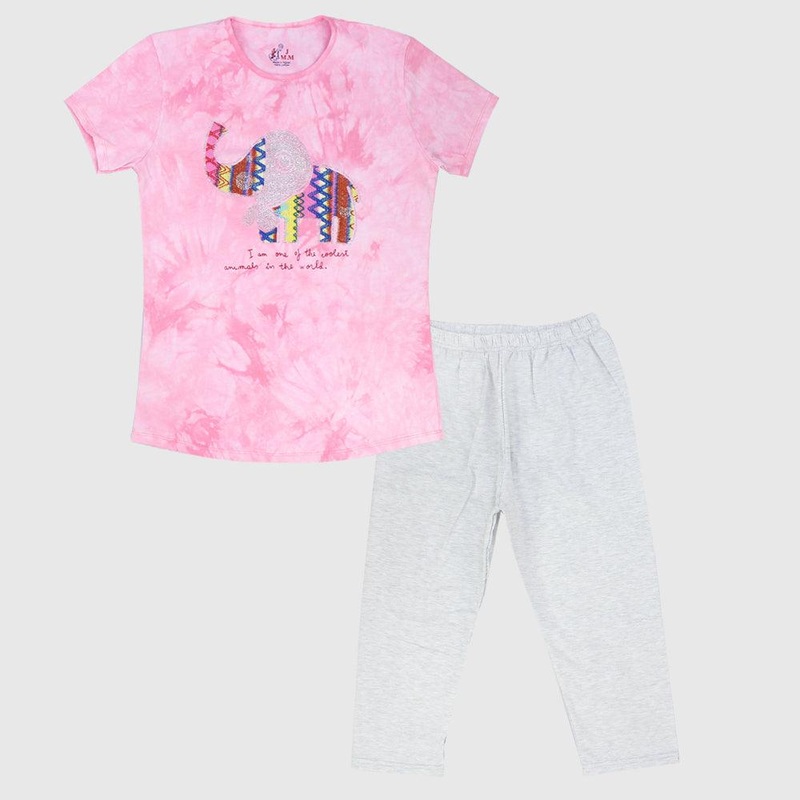 Tie Dye Short-Sleeved Pajama