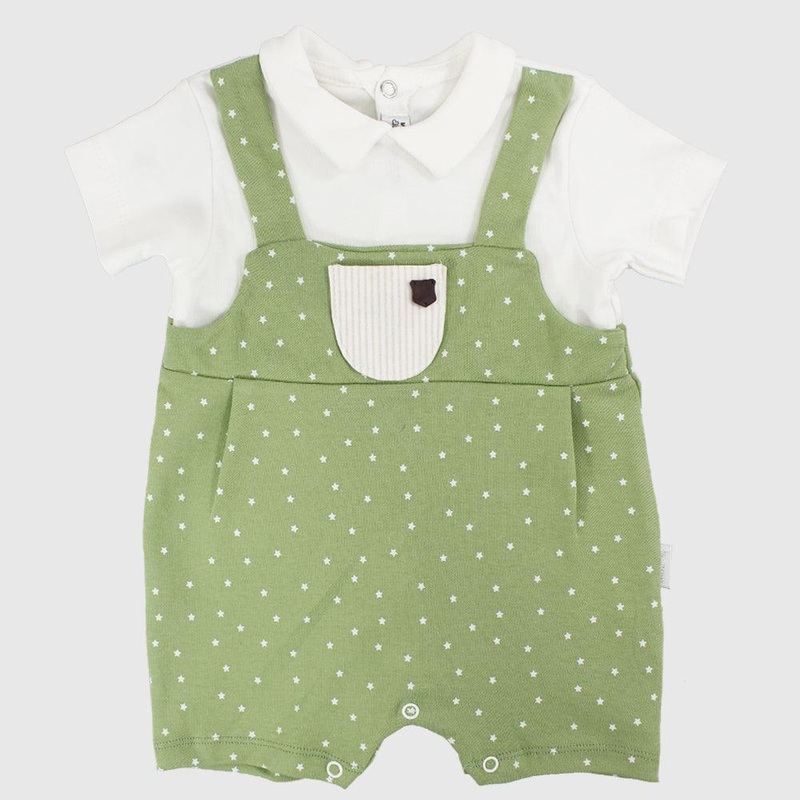 Tiny Stars Short-Sleeved Romper