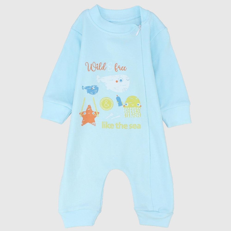 Wild & Free Long-Sleeved Baby Footie