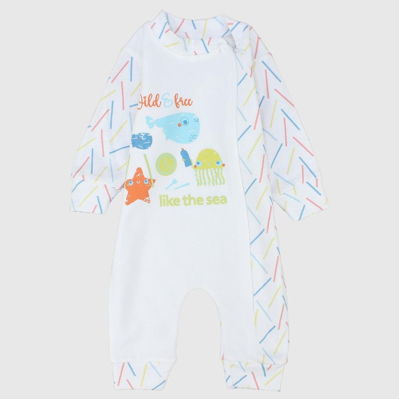 Wild & Free Long-Sleeved Footless Onesie