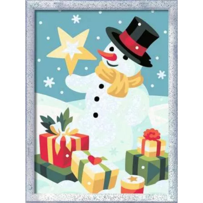 CreArt  Snowman Paint by Numbers Kit
