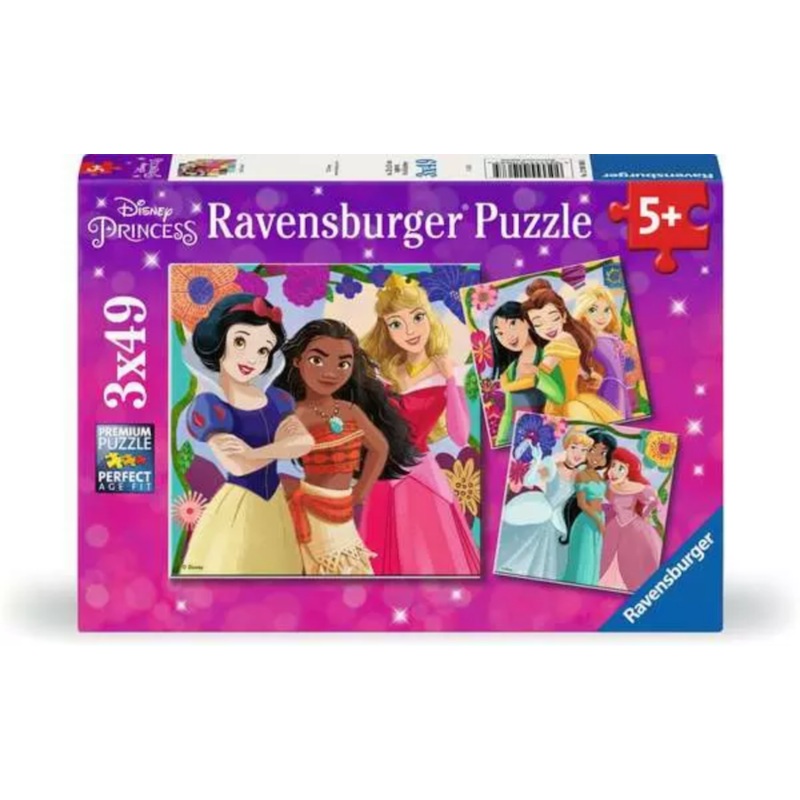 Disney Princess Girl Power! 3 x 49 Pc Puzzle