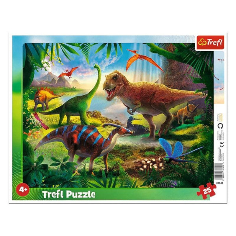 Dinosaurs 25 Pc Frame Puzzle