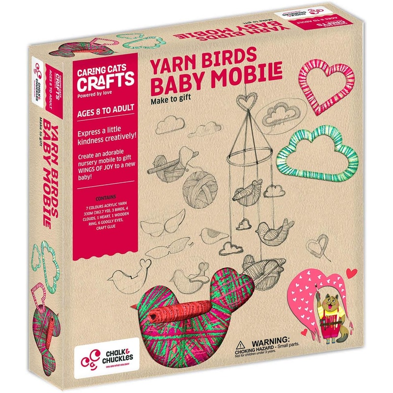 Yarn Birds Baby Mobile