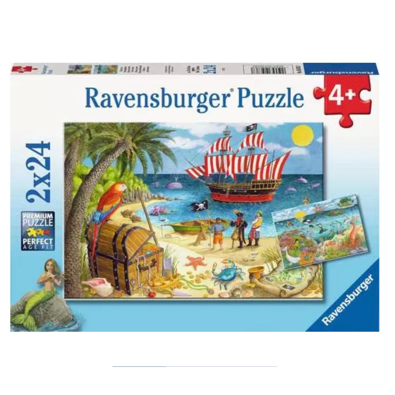 Pirates & Mermaids 2×24 Pc Puzzle