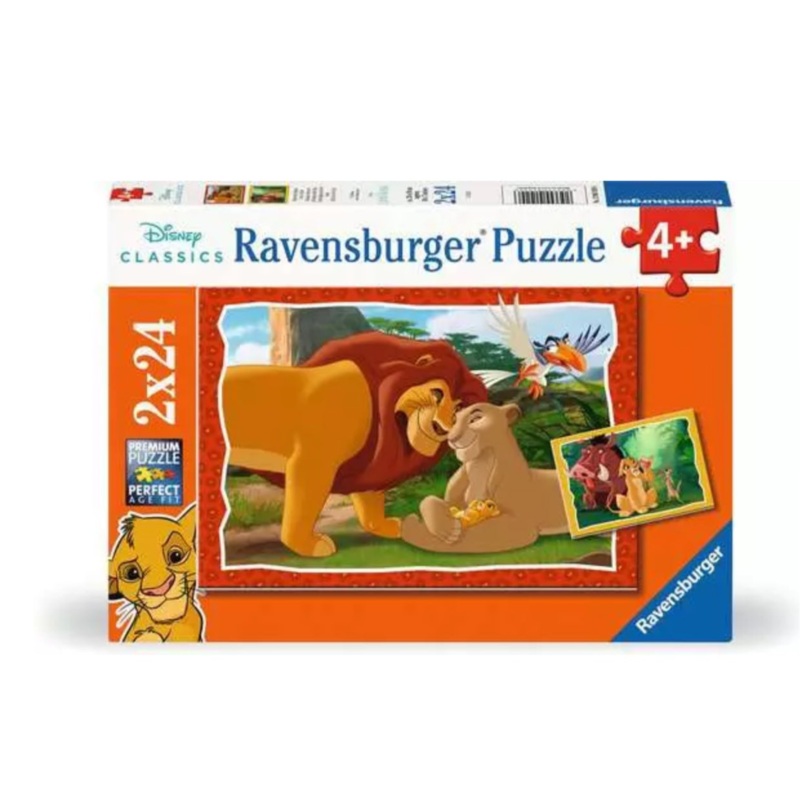 The Lion Kind Circle of Life 2 x 24 Pc Puzzles