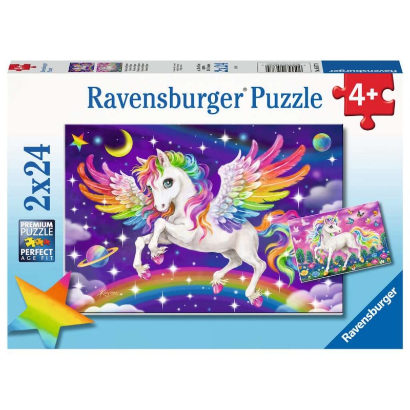 Unicorns & Pegasus 2×24 pc Puzzle