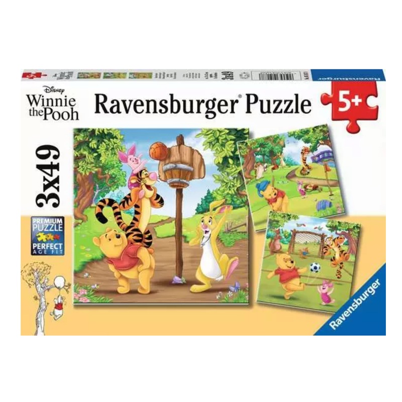 Pooh Sports Day 3 x 49 pc Puzzle