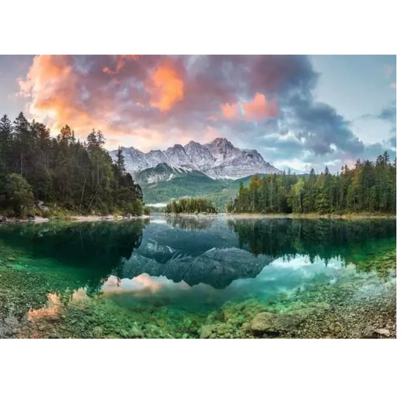 Zugspitze at the Eibsee, Germany 1000 Pc Puzzle