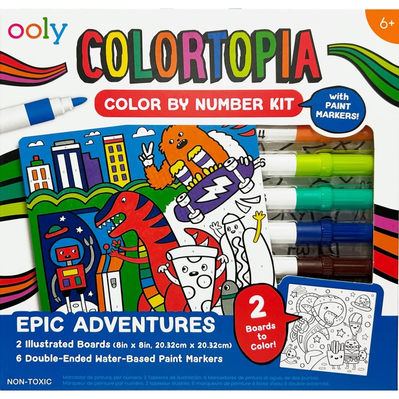Colortopia Epic Adventure Paint Marker By Number Kit