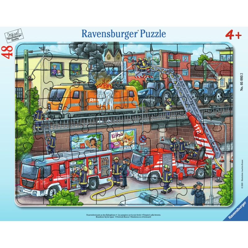 Firetruck Rescue 48 Pc Frame Puzzle