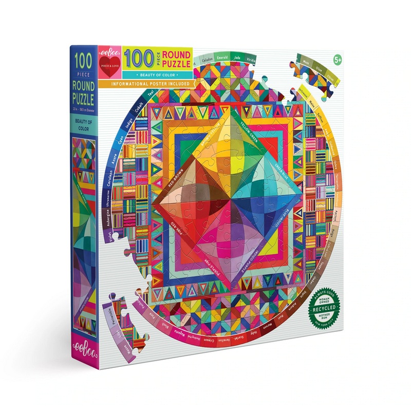 Beauty of Color 100 Piece Round Puzzle