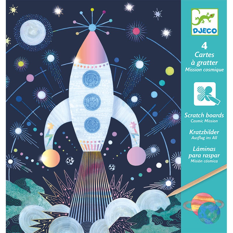 Cosmic Mission Scratch Art Kit