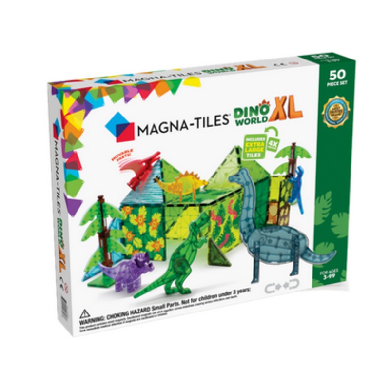 Magna-Tiles Dino World XL 50 Pc Set