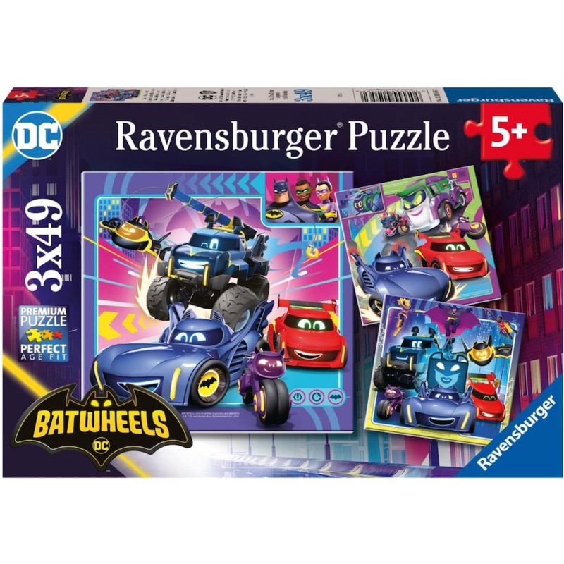 Batwheels 3×49 pc Puzzles