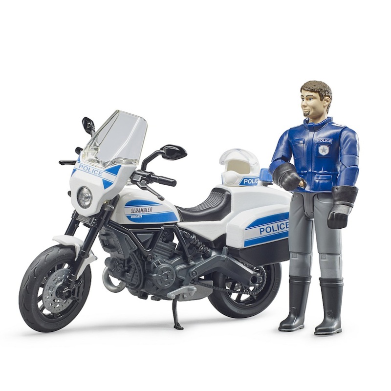 bworld Scrambler Ducati Police motorbike w Policeman