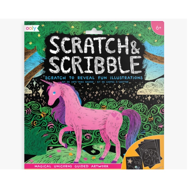 Scratch & Scribble Art Kit – Magical Unicorns