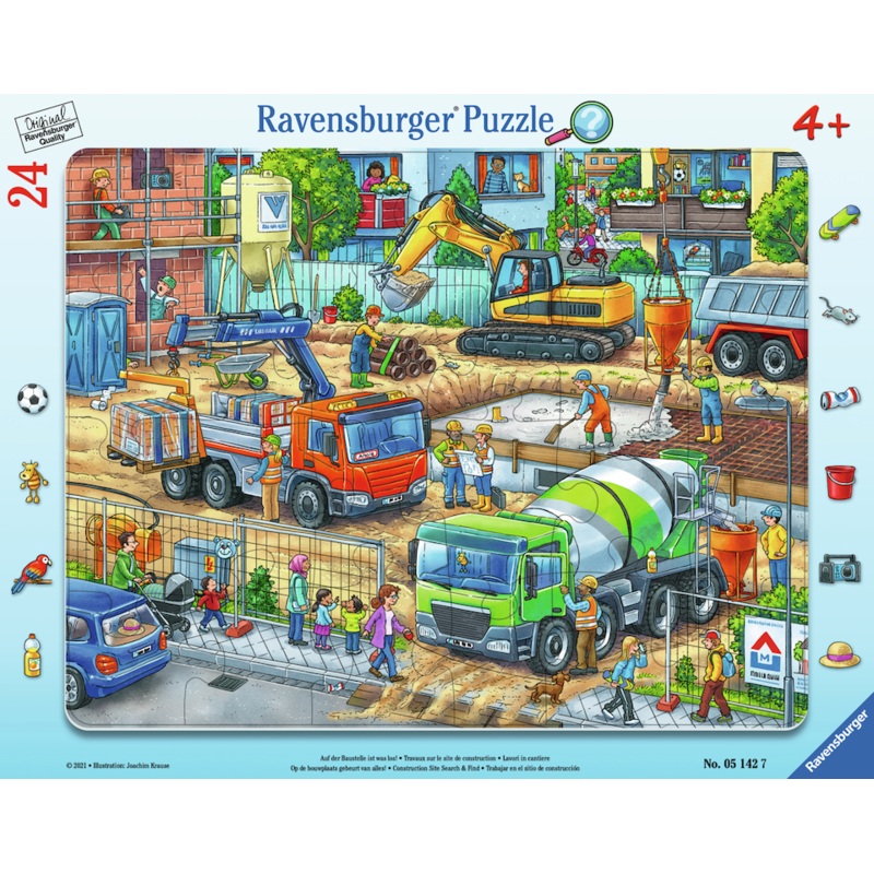 Construction Site Search & Find 24 Pc Puzzle