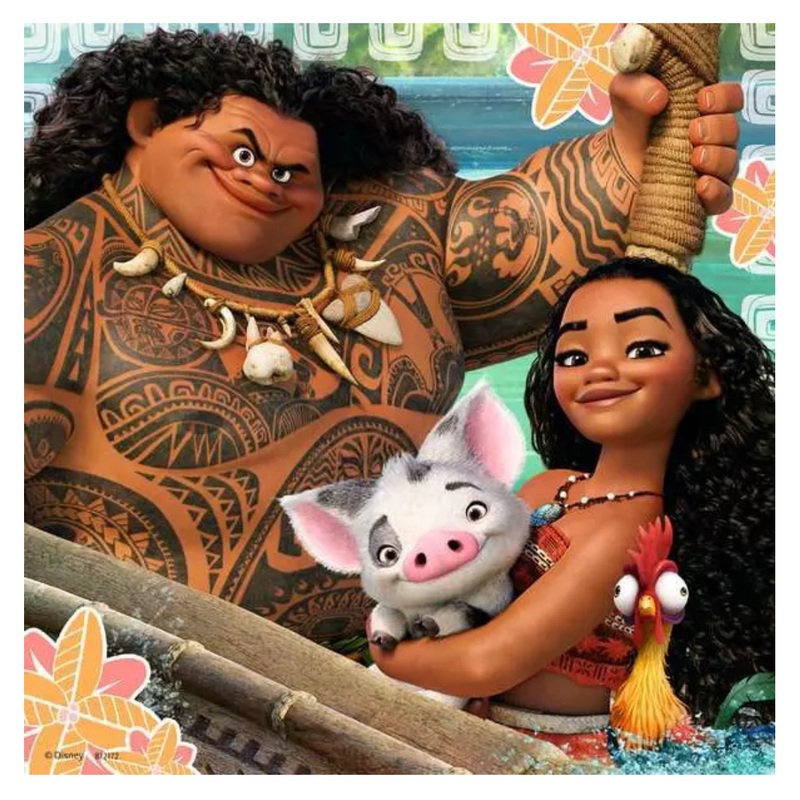 Moana Born to Voyage  3 x 49 Pc Puzzle
