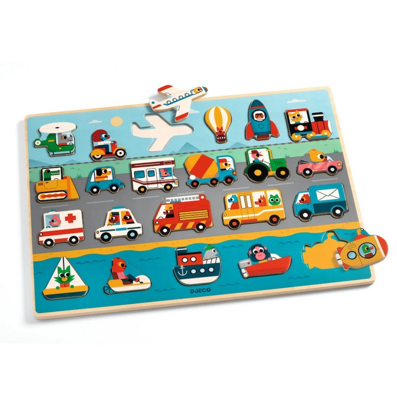 Puzzlo Vroom Wooden Puzzle