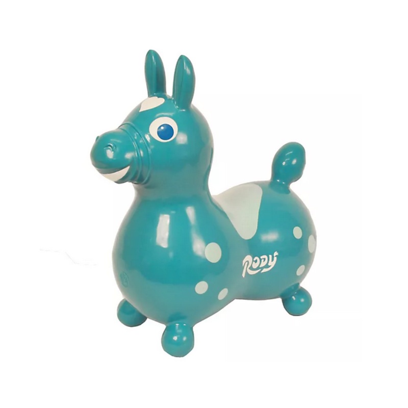Teal Rody Horse with Pump
