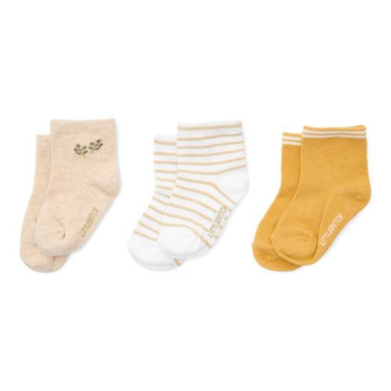 3-pack sokken – Meerkleurig – Zand  – Geel – Groen – Little Farm