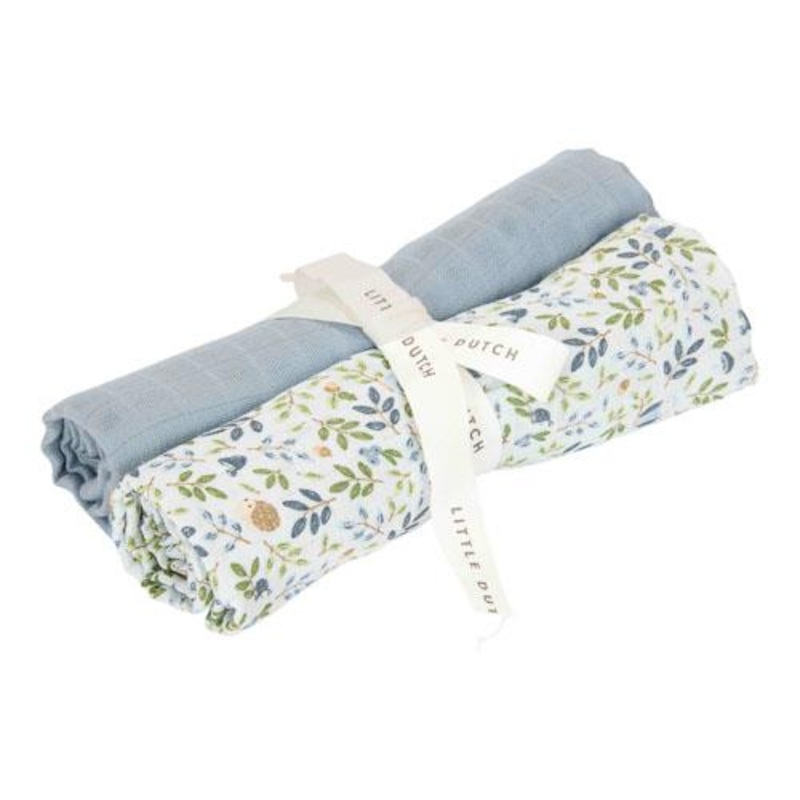 Swaddle – Blauw – Maat 70 cm – Forest Friends – Forest Adventure