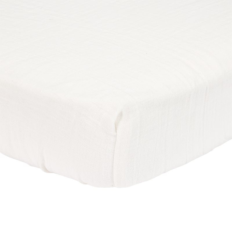 Hoeslaken hydrofiel 70 x 140/150 cm Soft White