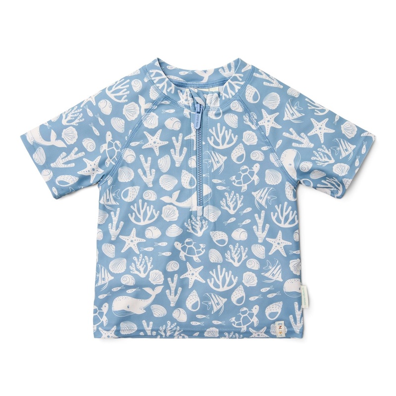 Zwemshirt korte mouw – Lichtblauw – Sea Life