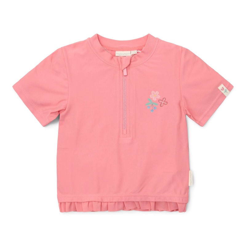 Zwemshirt korte mouw – Roze – Sunny Flowers