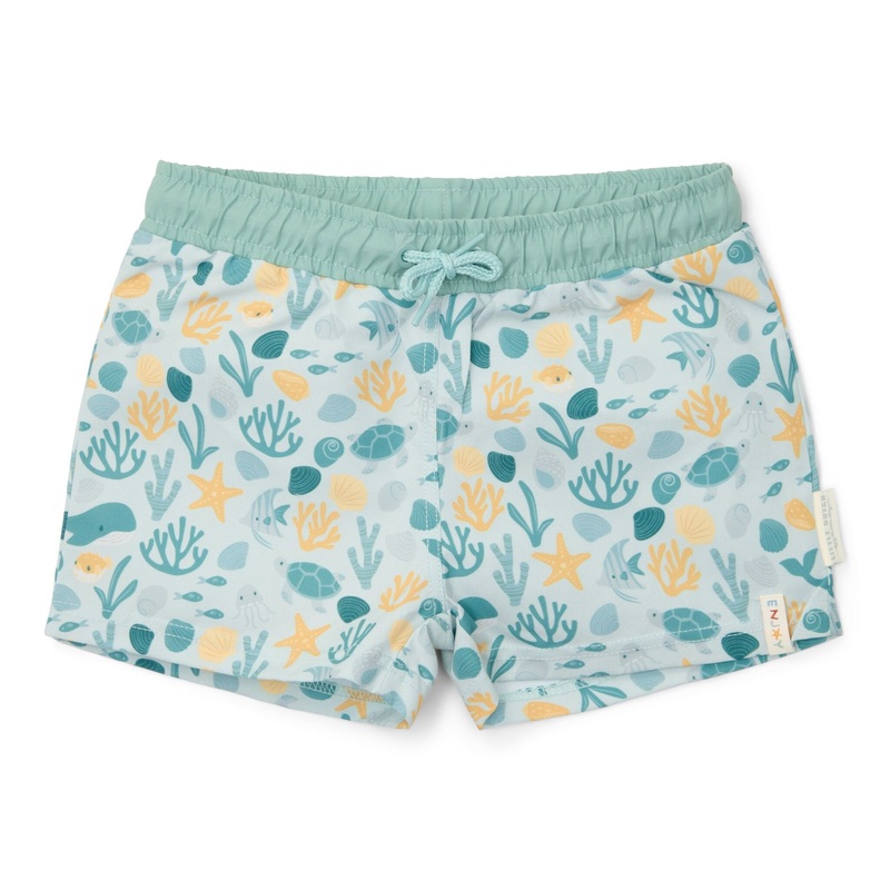 Zwemshort – Meerkleurig – Seashells and Stripes