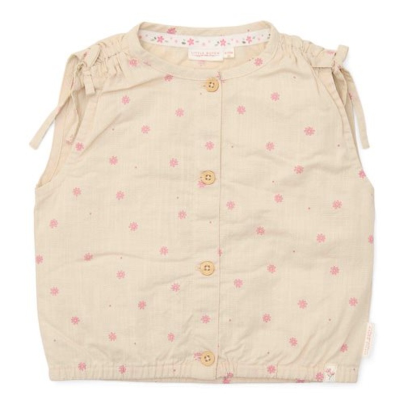 Blouse mouwloos – Zand – Fairy Garden