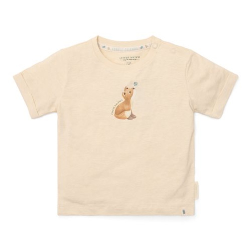 Shirt korte mouw – Zand – Forest Friends