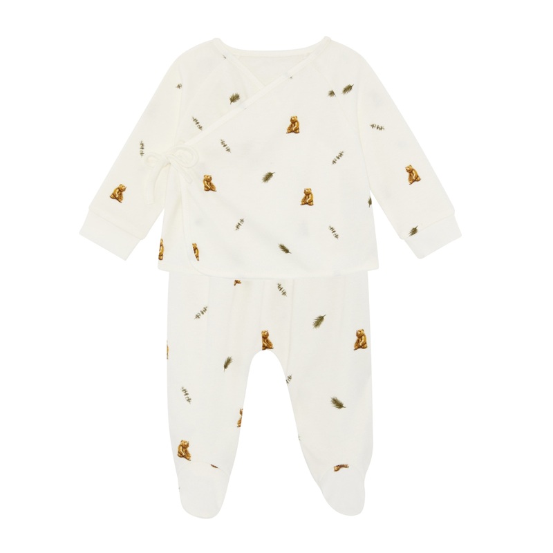 Wrap-Over 2 Piece Set – Brown Bear