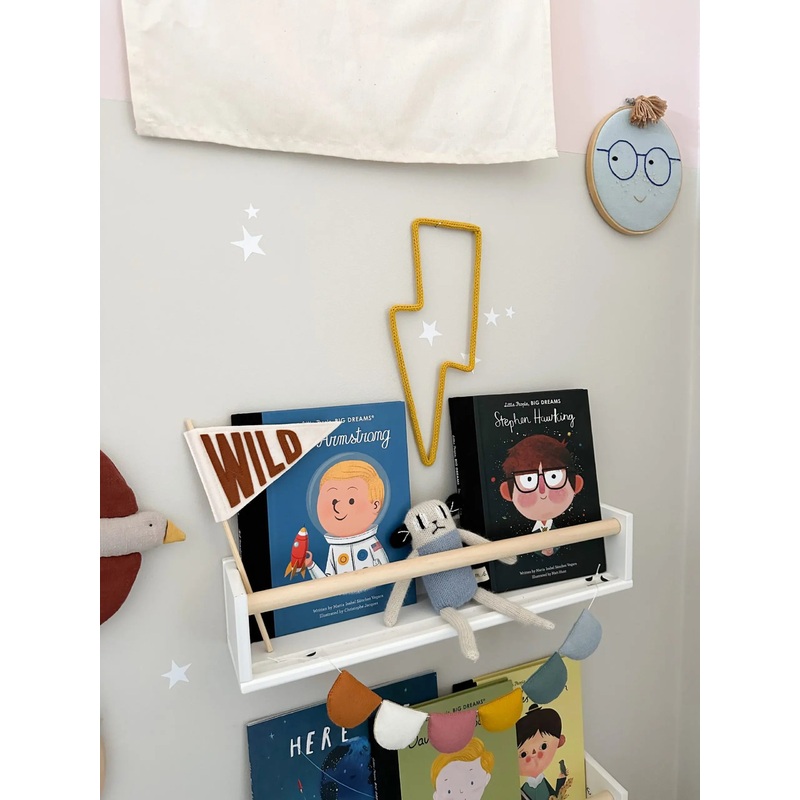 Lightning Bolt Knitted Wire Shape – Kids Decor Wall Hanging