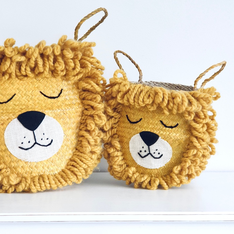 Yellow Lion Basket – Small