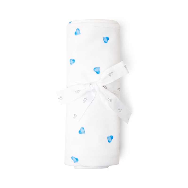 Baby Blanket – Blue Heart