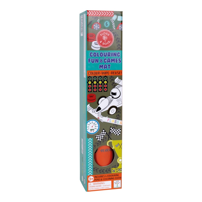 Colouring Fun & Games Mat – Cars