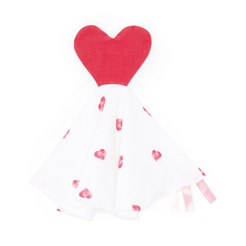 Muslin Comforter – Pink Heart