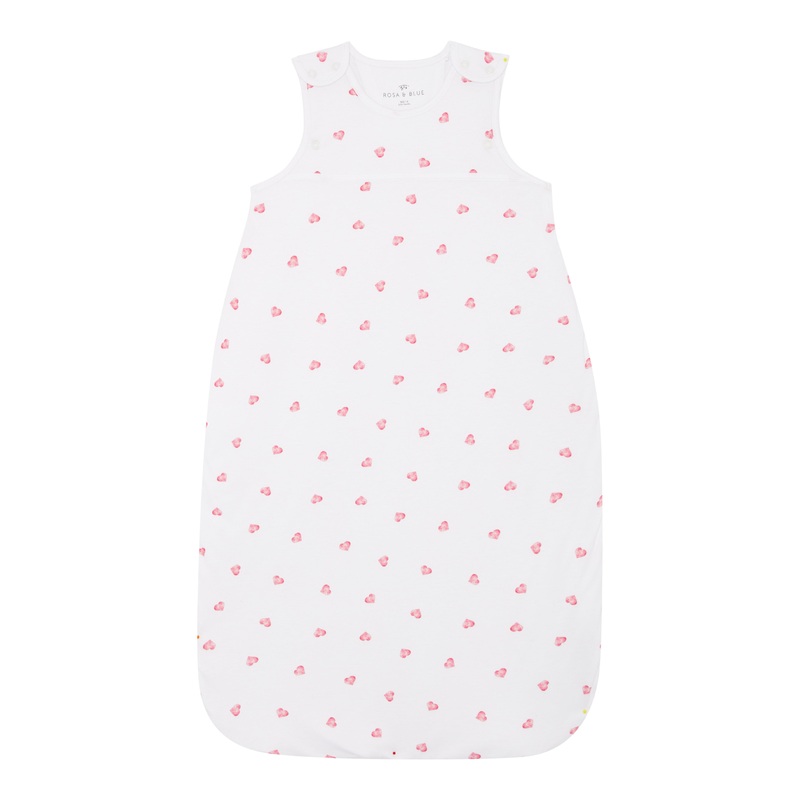 Muslin Sleeping Bag (0.5 TOG) – Heart